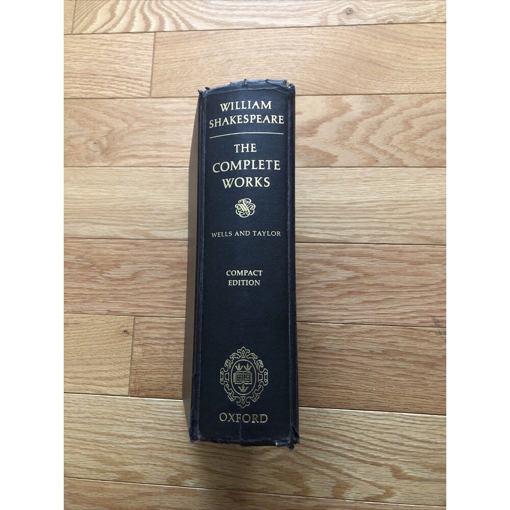 Vintage Shakespeare The Complete Works Oxford Press UK Compact Edition 1274 page
